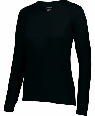 Augusta Sportswear 2797 Women's Attain Wicking Lon in Black