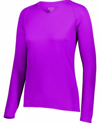 Augusta Sportswear 2797 Women's Attain Wicking Lon in Power pink