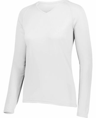 Augusta Sportswear 2797 Women's Attain Wicking Lon in White