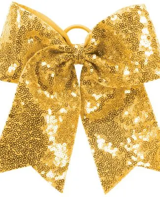 Augusta Sportswear 6702 Sequin Cheer Hair Bow in Gold