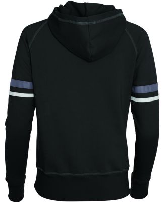 Augusta Sportswear 5441 Girls Spry Hoodie in Black/ white/ carbon