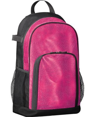 Augusta Sportswear 1106 All Out Glitter Backpack in Pink glitter/ black