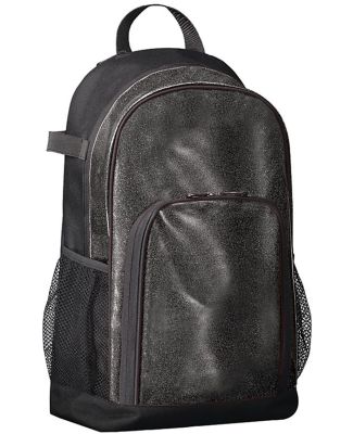 Augusta Sportswear 1106 All Out Glitter Backpack in Black glitter/ black