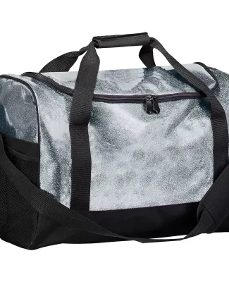 Augusta Sportswear 1107 Glitter Duffel Bag SILVR GLTR/ BLK