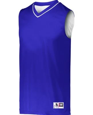 Augusta Sportswear 152 Reversible Two Color Jersey in Purple/ white