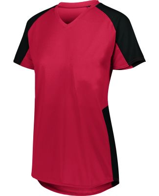 Augusta Sportswear 1522 Women's Cutter Jersey in Red/ black
