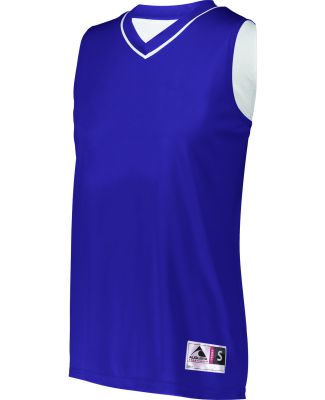 Augusta Sportswear 154 Women's Reversible Two Colo in Purple/ white