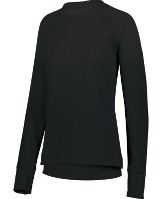 Augusta Sportswear 5575 Women's Tonal Heather Pull in Black