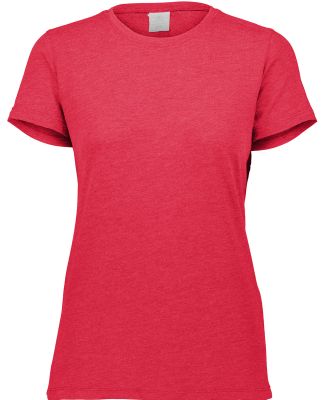 Augusta Sportswear 3067 Women's Triblend Short Sle in Red heather