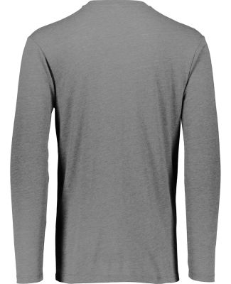 Augusta Sportswear 3075 Triblend Long Sleeve Crewn in Grey heather