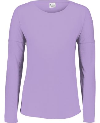 Augusta Sportswear 3077 Women's Lux Triblend Long  in Light lavender heather