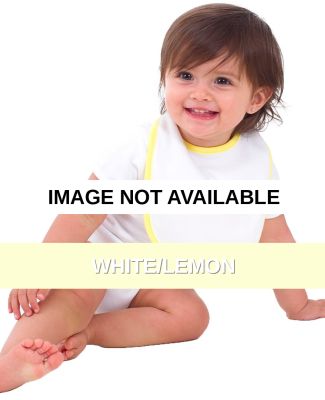 4010 American Apparel Infant Baby Rib Reversible B White/Lemon