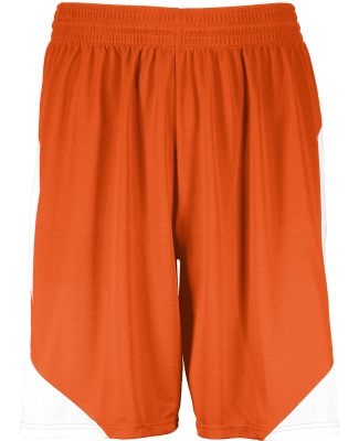 Augusta Sportswear 1734 Youth Step-Back Basketball in Orange/ white