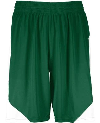 Augusta Sportswear 1734 Youth Step-Back Basketball in Dark green/ white
