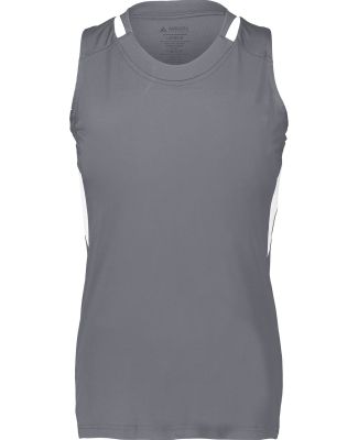 Augusta Sportswear 2436 Women's Crossover Tank Top in Graphite/ white