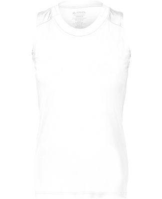 Augusta Sportswear 2437 Girls Crossover Tank Top in White/ white