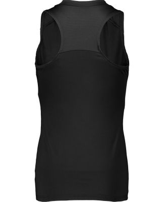 Augusta Sportswear 2437 Girls Crossover Tank Top in Black/ white