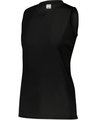 Augusta Sportswear 4795 Girls' Sleeveless Wicking  in Black