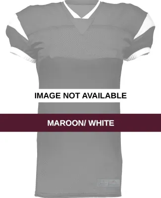 Augusta Sportswear 9583 Youth Slant Football Jerse Maroon/ White
