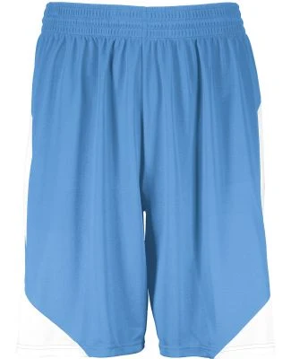 Augusta Sportswear 1733 Step-Back Basketball Short in Columbia blue/ white