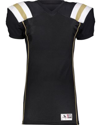 Augusta Sportswear 9580 T-Form Football Jersey in Black/ vegas gold/ white