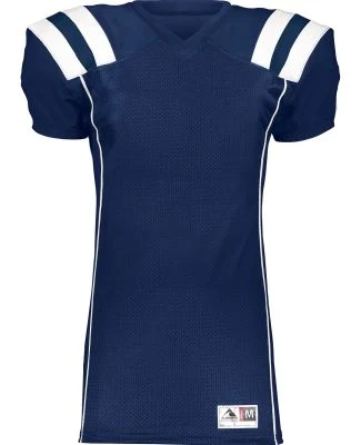 Augusta Sportswear 9581 Youth T-Form Football Jers in Navy/ white