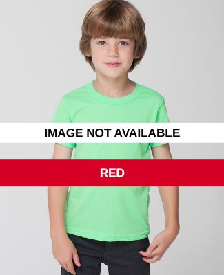 BB101 American Apparel Kids Poly-Cotton Short Slee Red