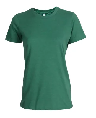 Ei-Lo 6220 - Ladies' Premium Cotton Blend Tee Kelly Heather