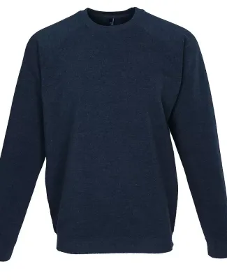 Ei-Lo 9382 - Unisex Premium Fleece Crew Navy Heather