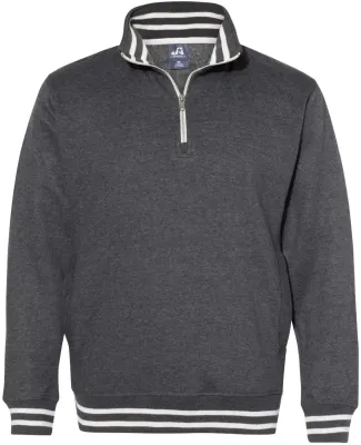 J America 8650 Relay Fleece Quarter-Zip Sweatshirt Black