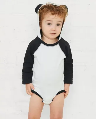 Rabbit Skins 4418 Fine Jersey Infant Character Hooded Long Sleeve Bodysuit with Ears Catalog
