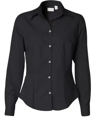 Van Heusen 13V0114 Women's Silky Poplin Shirt Black