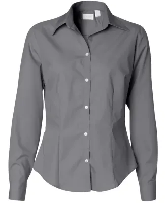 Van Heusen 13V0114 Women's Silky Poplin Shirt Slate