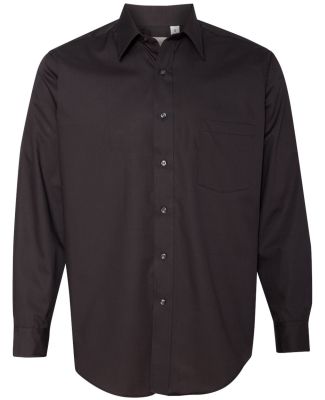 Van Heusen 13V0214 Broadcloth Long Sleeve Shirt Black