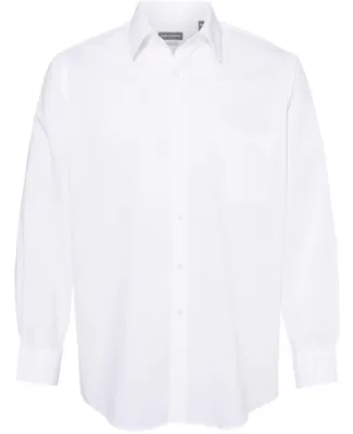 Van Heusen 13V5052 Broadcloth Point Collar Solid S White