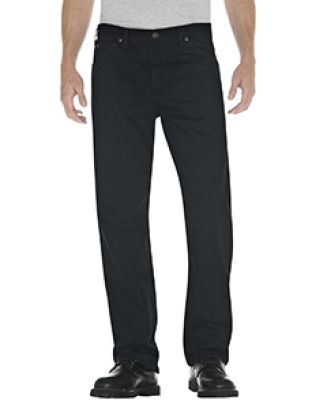 Dickies 13292 Unisex Relaxed Straight Fit 5-Pocket RNS OVRDY BLK _38