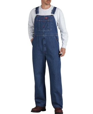 Dickies 8396SN Unisex Stonewashed Indigo Denim Bib SW IND BLUE _42