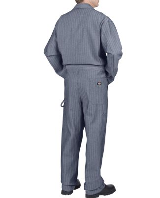 Dickies 48977T Unisex Tall Cotton Coverall - Fishe FISHER STRIPE