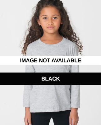2107 American Apparel Kids Fine Jersey Long Sleeve Black