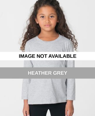 2107 American Apparel Kids Fine Jersey Long Sleeve Heather Grey