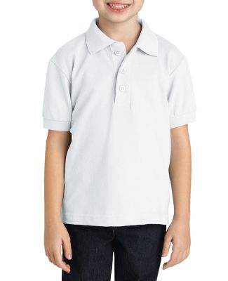 Dickies KS3552 Youth  Short-Sleeve Pique Polo WHITE