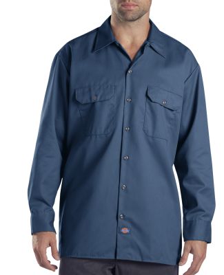 Dickies 574T Unisex Tall Long-Sleeve Work Shirt NAVY