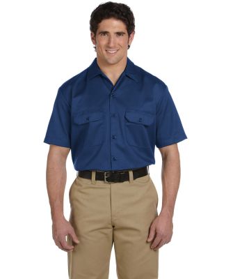 Dickies 1574T Unisex Tall Short-Sleeve Work Shirt NAVY