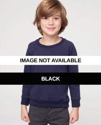 RSA5154 American Apparel Kids California Fleece Ra Black