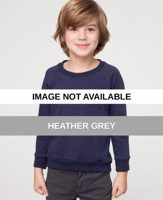 RSA5154 American Apparel Kids California Fleece Ra Heather Grey