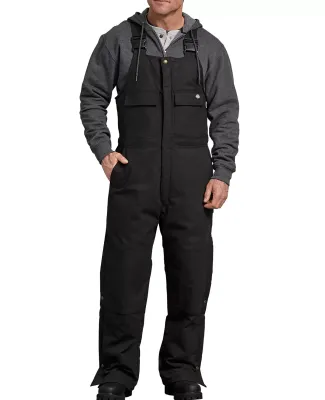 Dickies TB576 Men's FLEX Sanded Duck Insulated Bib BLACK _L