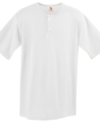 Augusta Sportswear 580 Two Button Baseball Jersey in White