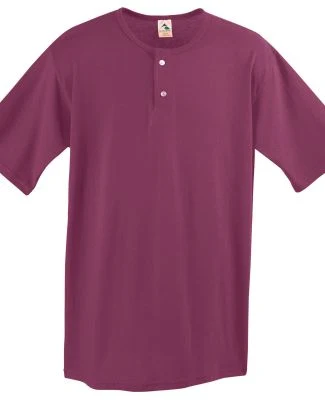 Augusta Sportswear 580 Two Button Baseball Jersey in Maroon