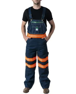Dickies 18T007 Unisex Liberty Bib with Hi-Vis Tape DB ORANGE _34