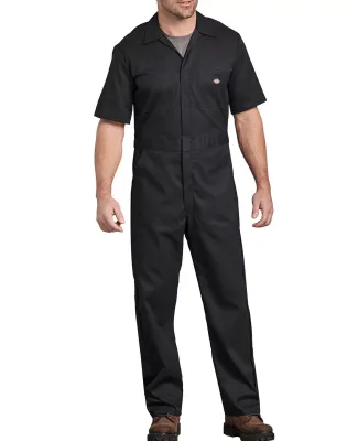 Dickies 33274 Men's FLEX Short-Sleeve Coverall BLACK _S